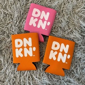 Dunkin Donuts NEW set of 3 koozies
